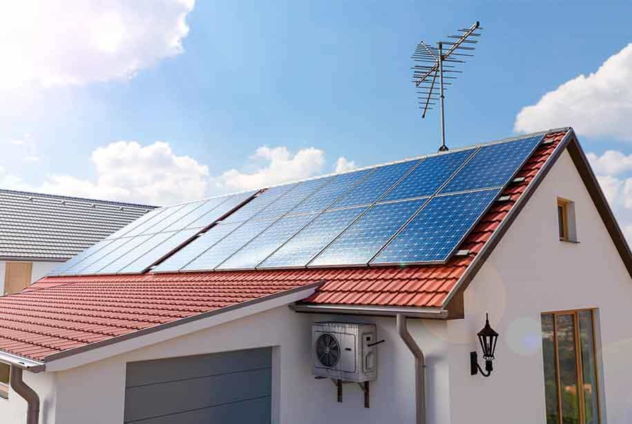 Casa com energia solar